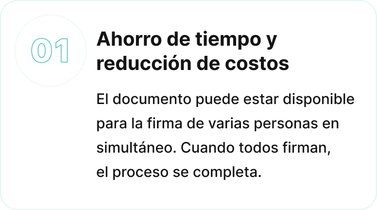 Ahorro de tiempo y costos