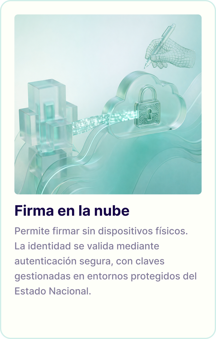 firma en la nube